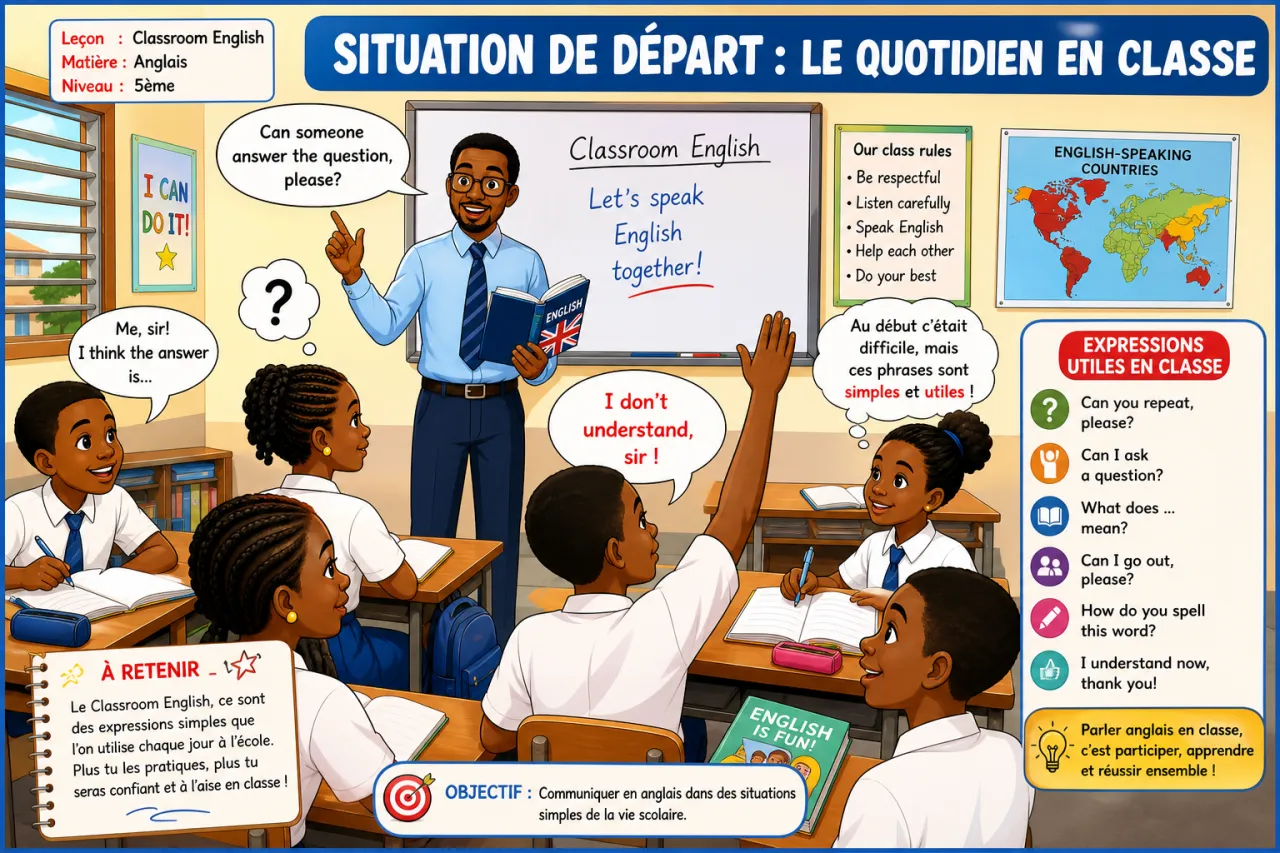 Classroom English — illustration