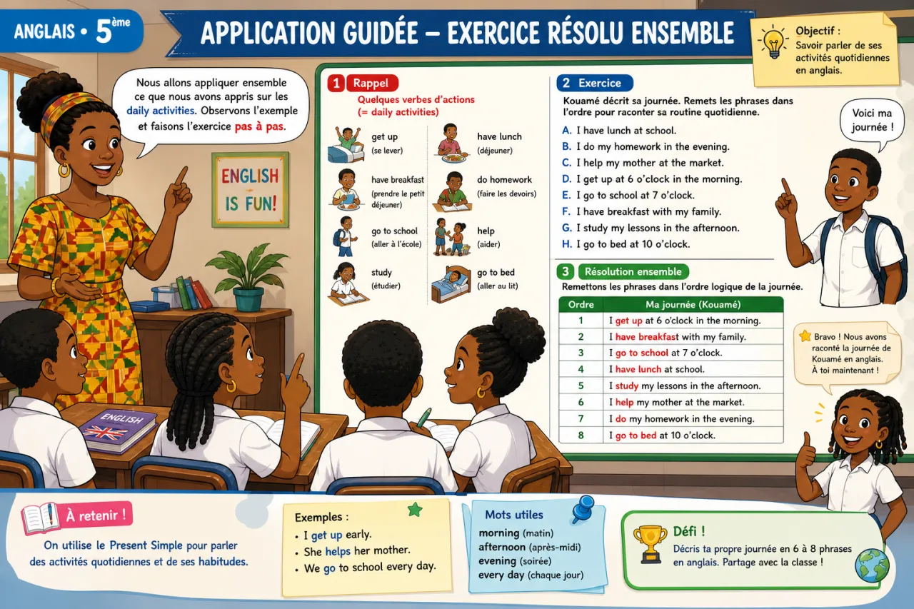 Daily activities — illustration