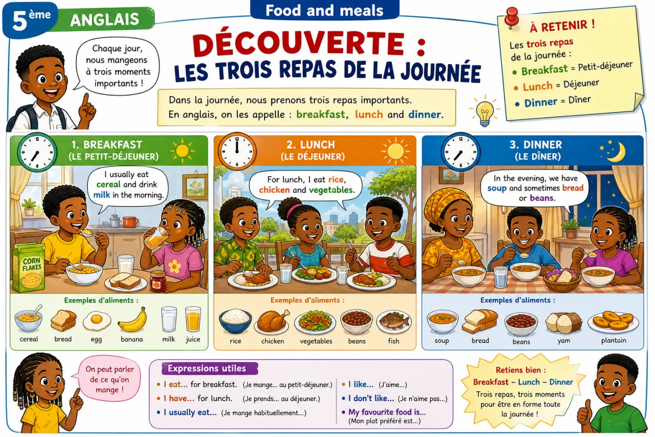 Food and meals — illustration