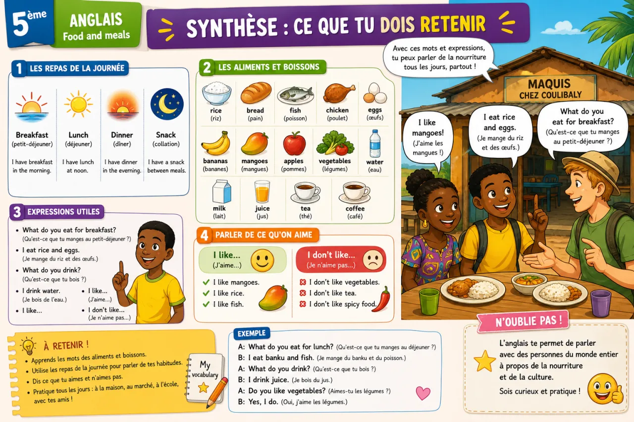 Food and meals — illustration