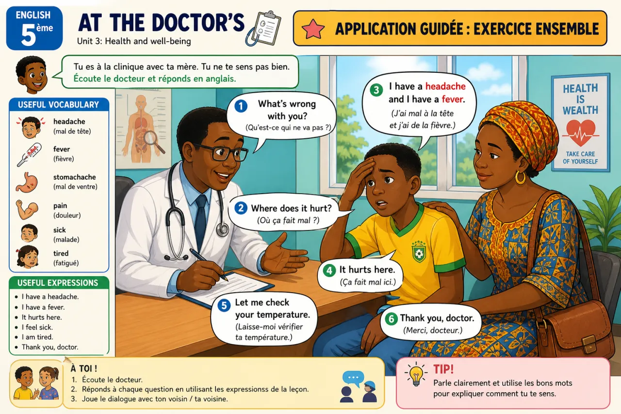 At the doctor’s — illustration