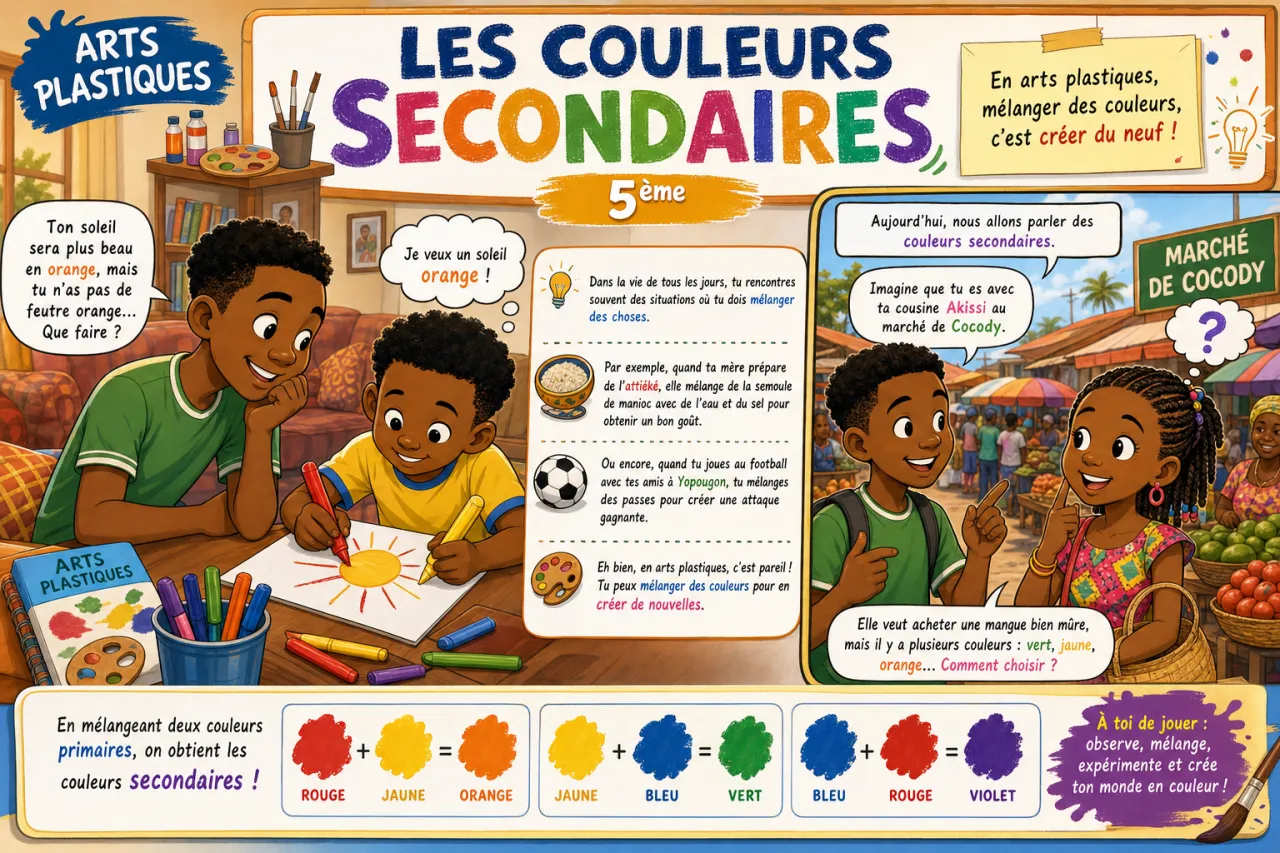 Les couleurs secondaires
