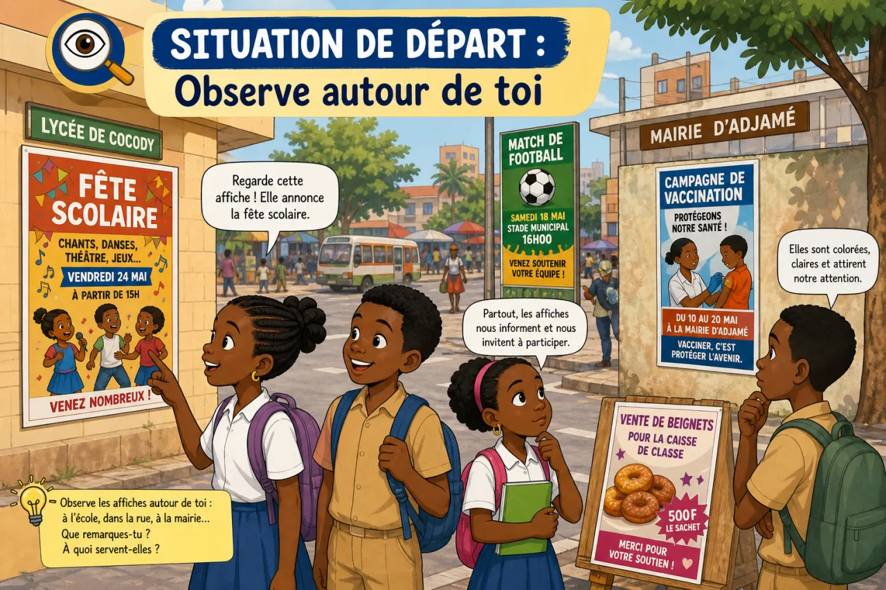 Affiche scolaire — illustration