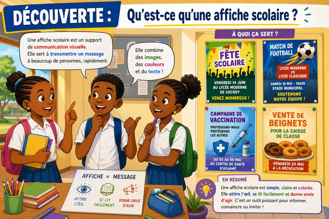 Affiche scolaire — illustration