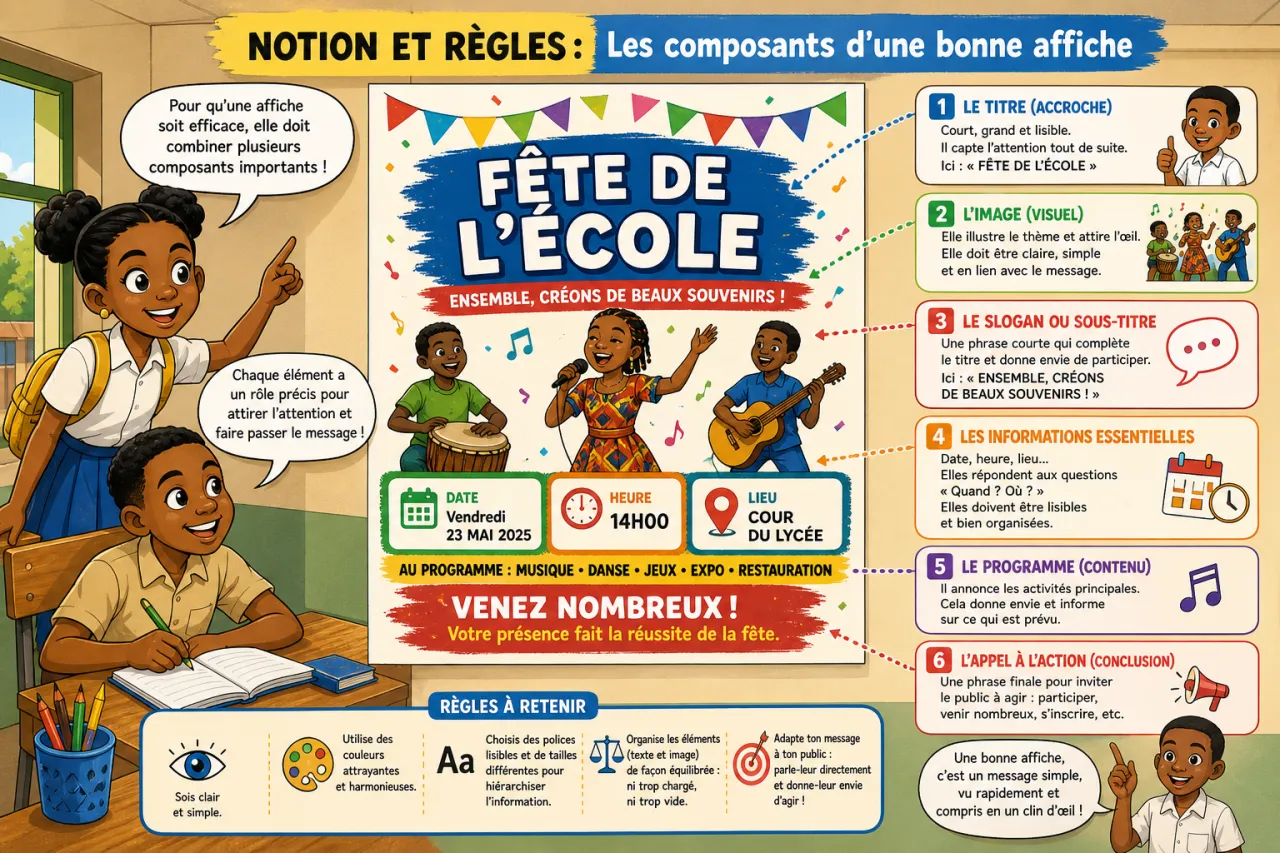 Affiche scolaire — illustration