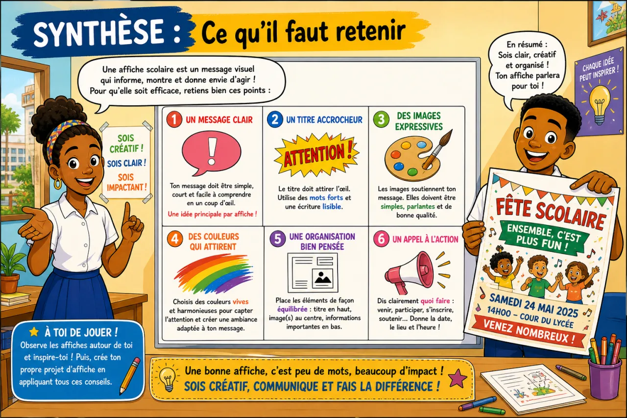 Affiche scolaire — illustration