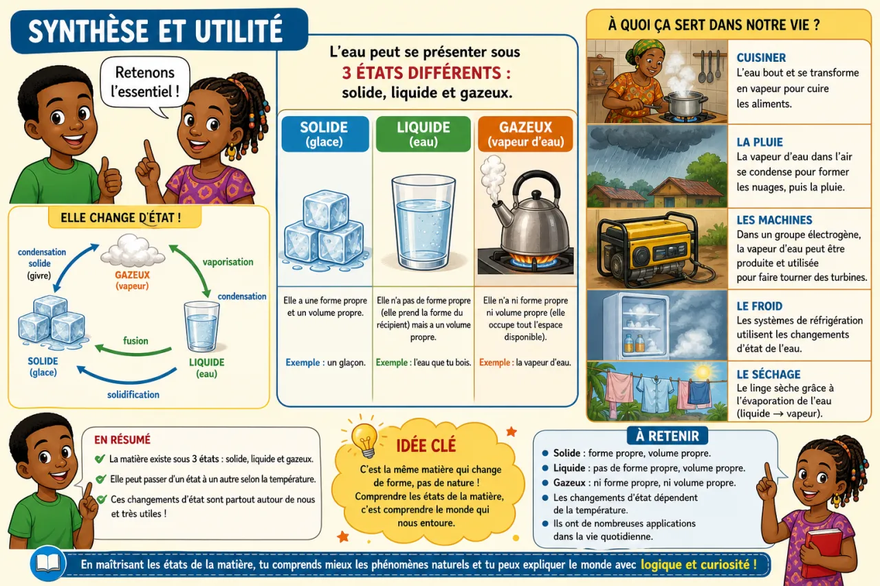 Les états de la matière — illustration