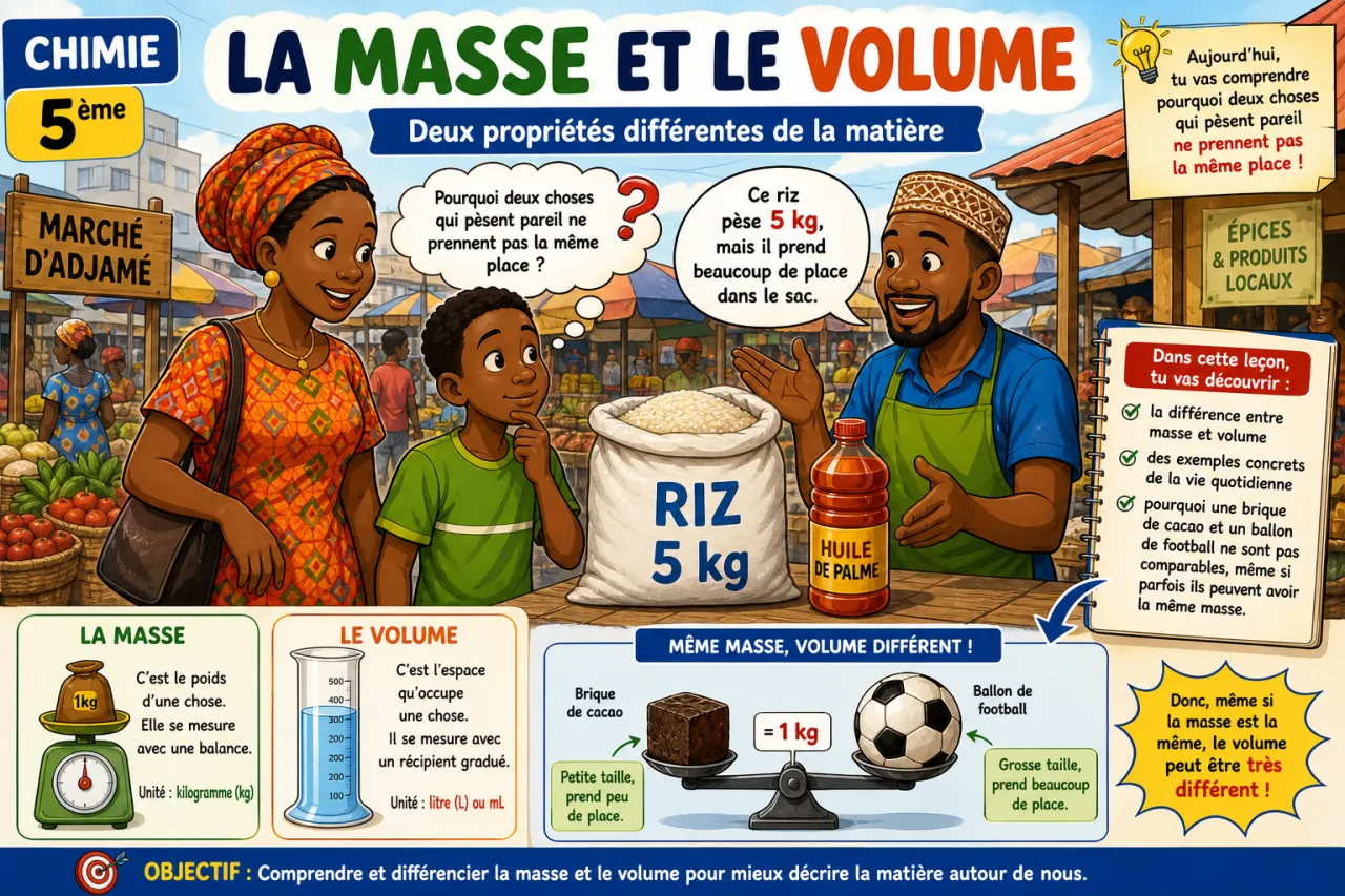 La masse et le volume