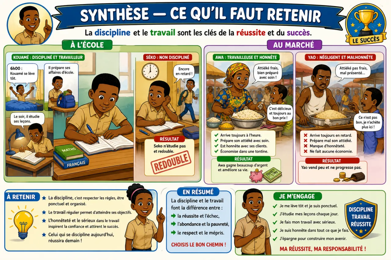 Discipline et travail — illustration