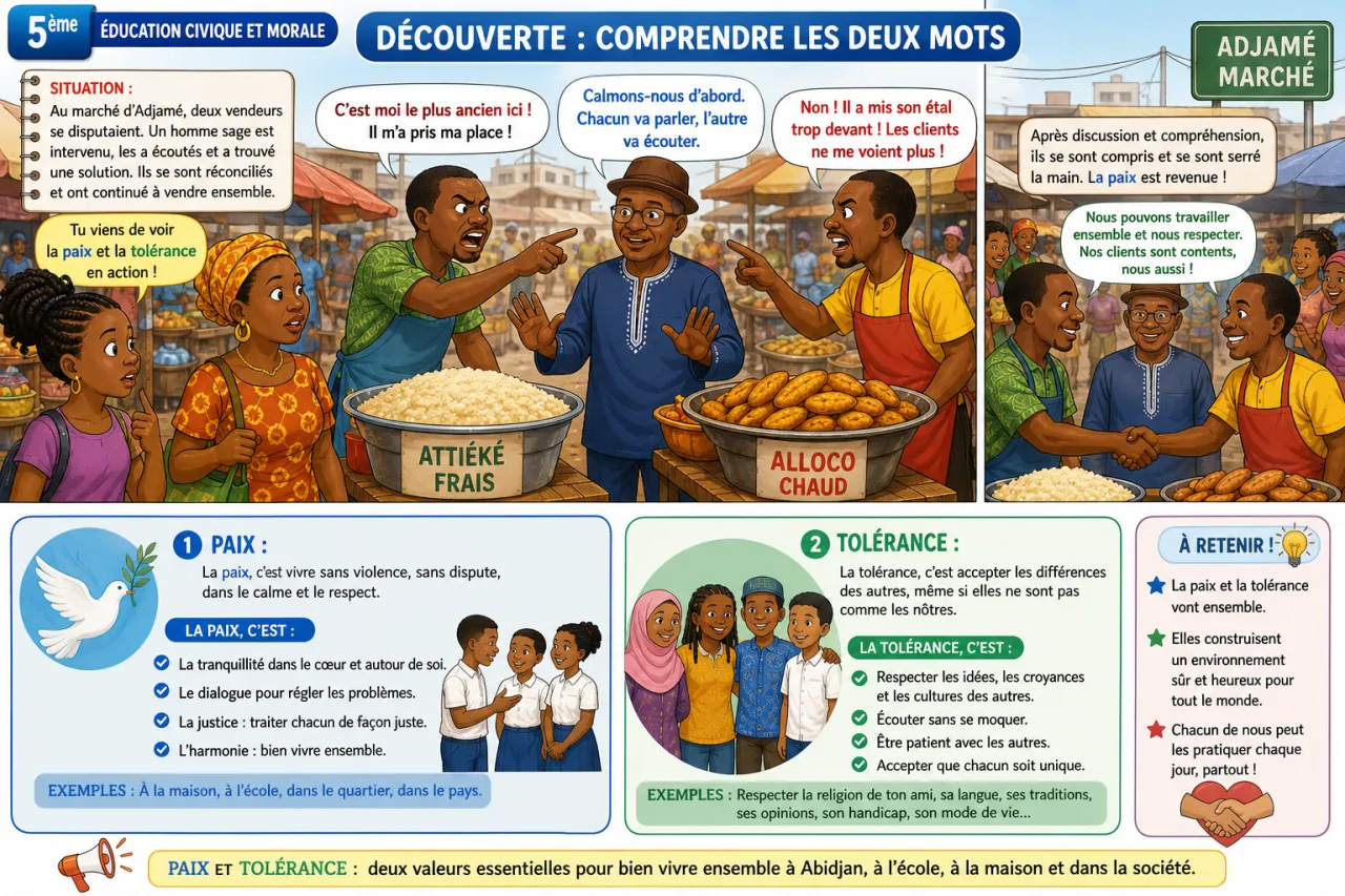 Paix et tolérance — illustration