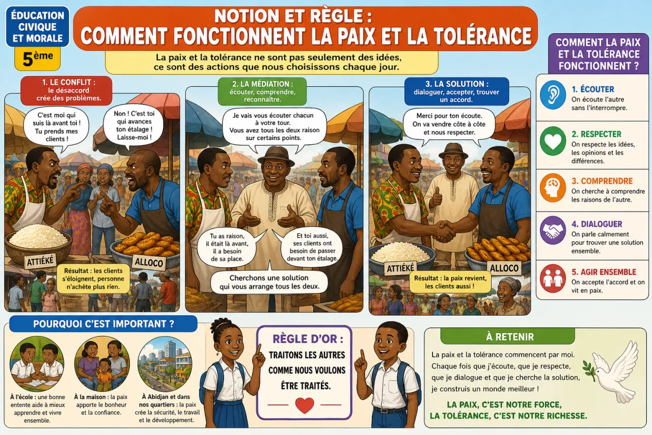 Paix et tolérance — illustration