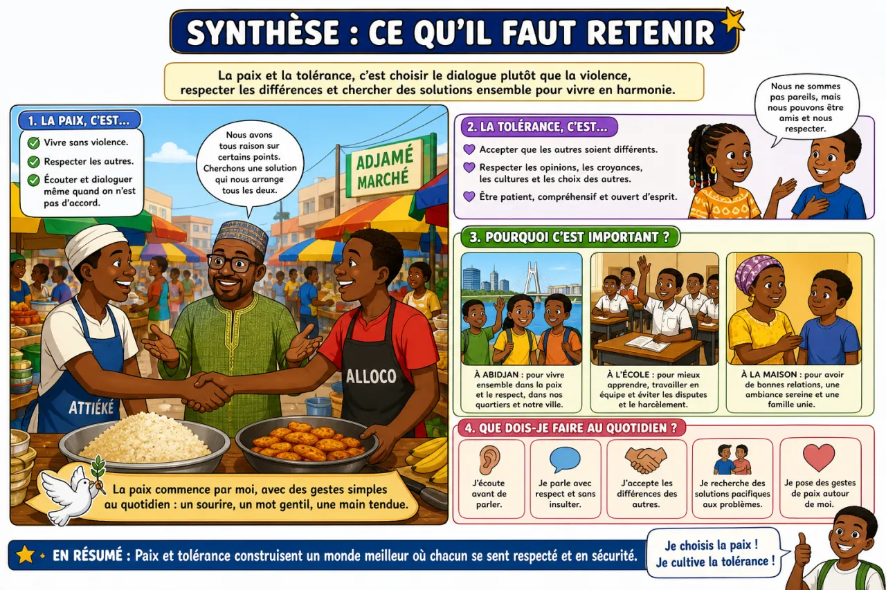 Paix et tolérance — illustration