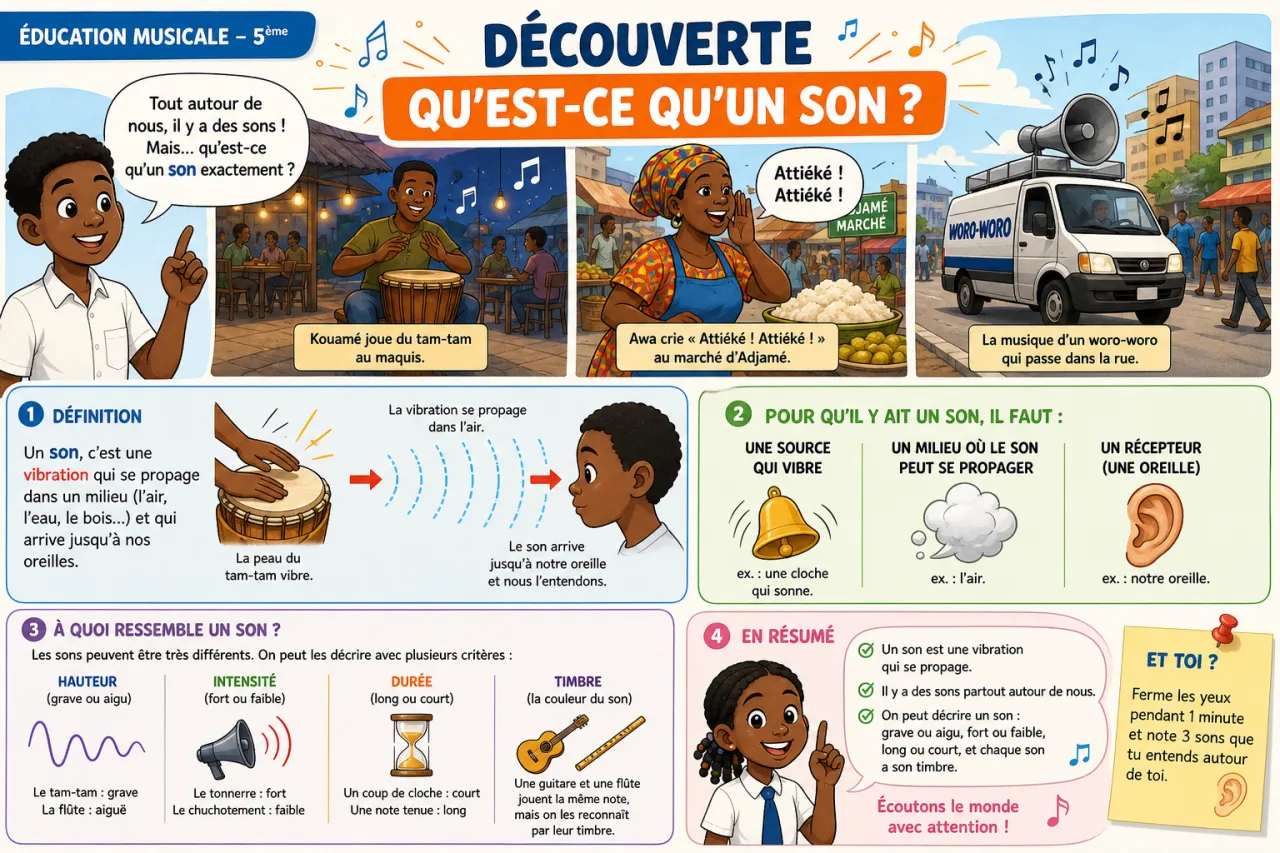 Découvrir les sons — illustration