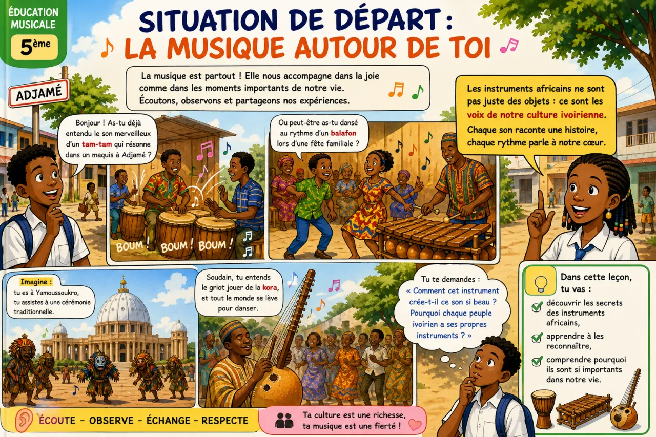 Instruments africains — illustration