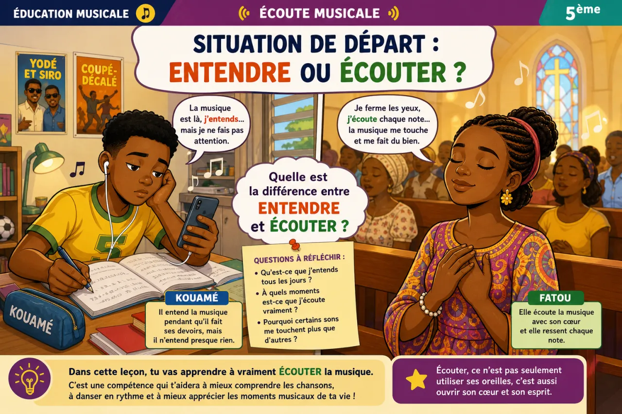 Écoute musicale — illustration