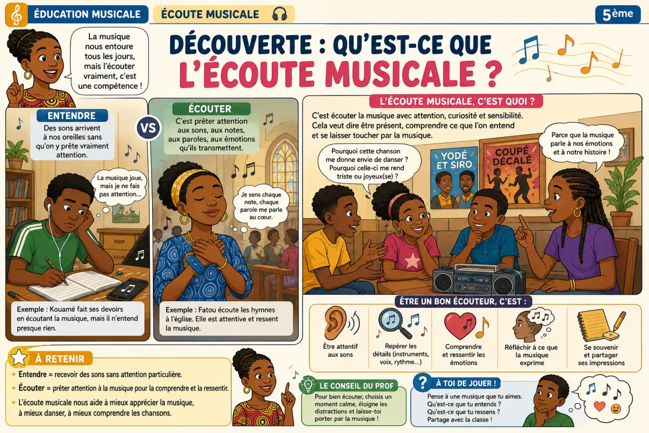 Écoute musicale — illustration