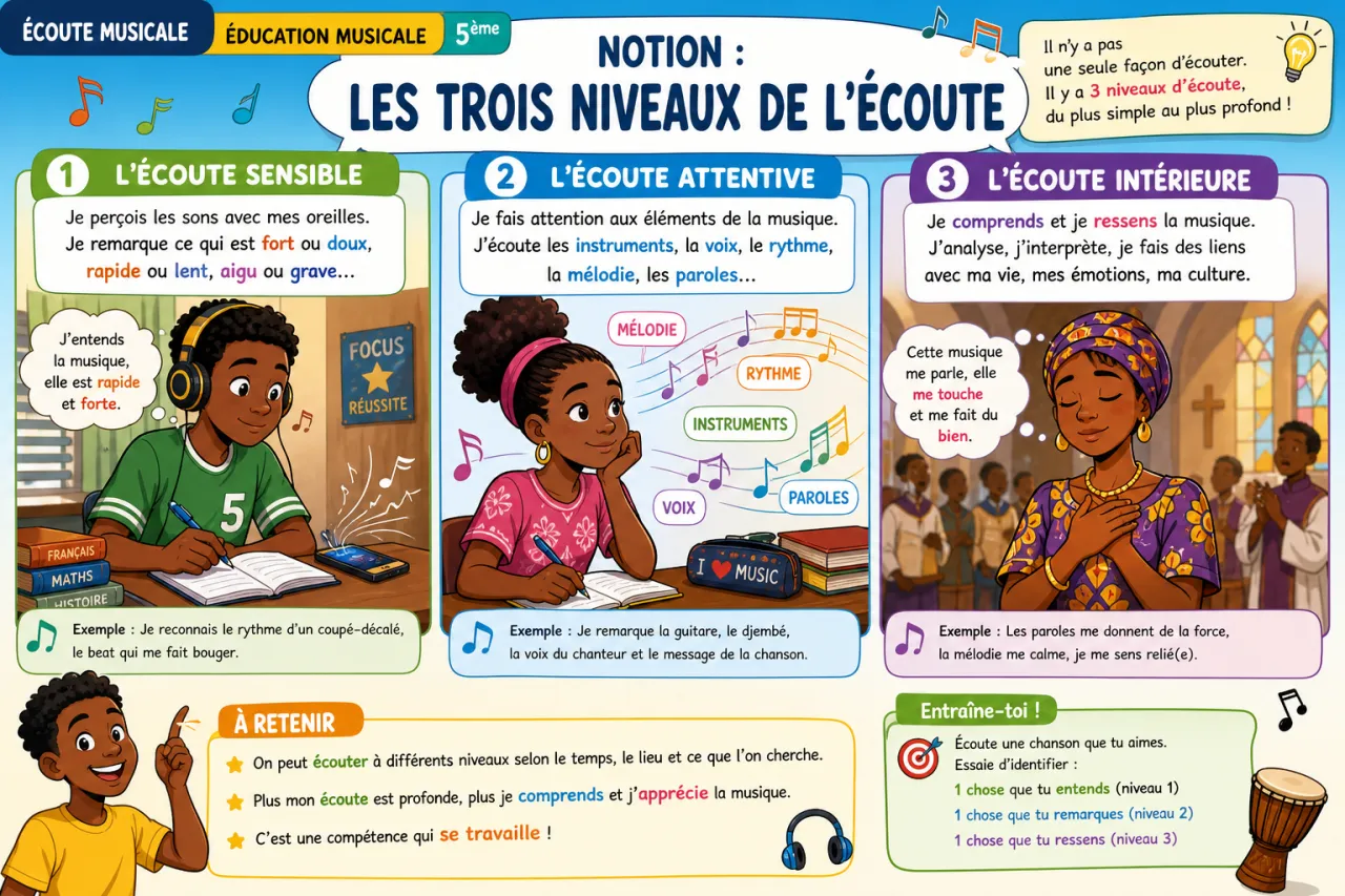 Écoute musicale — illustration