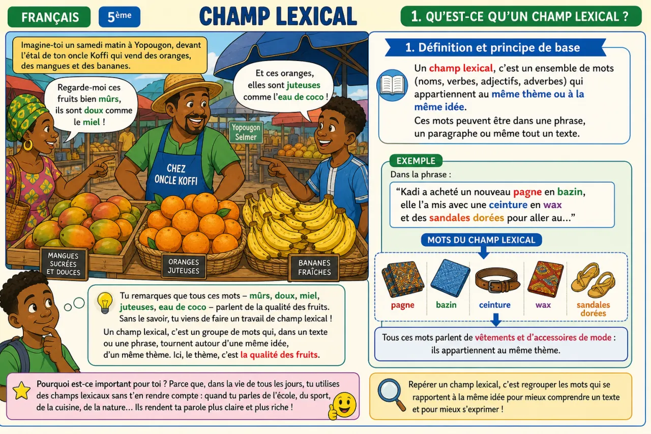 Champ lexical — illustration