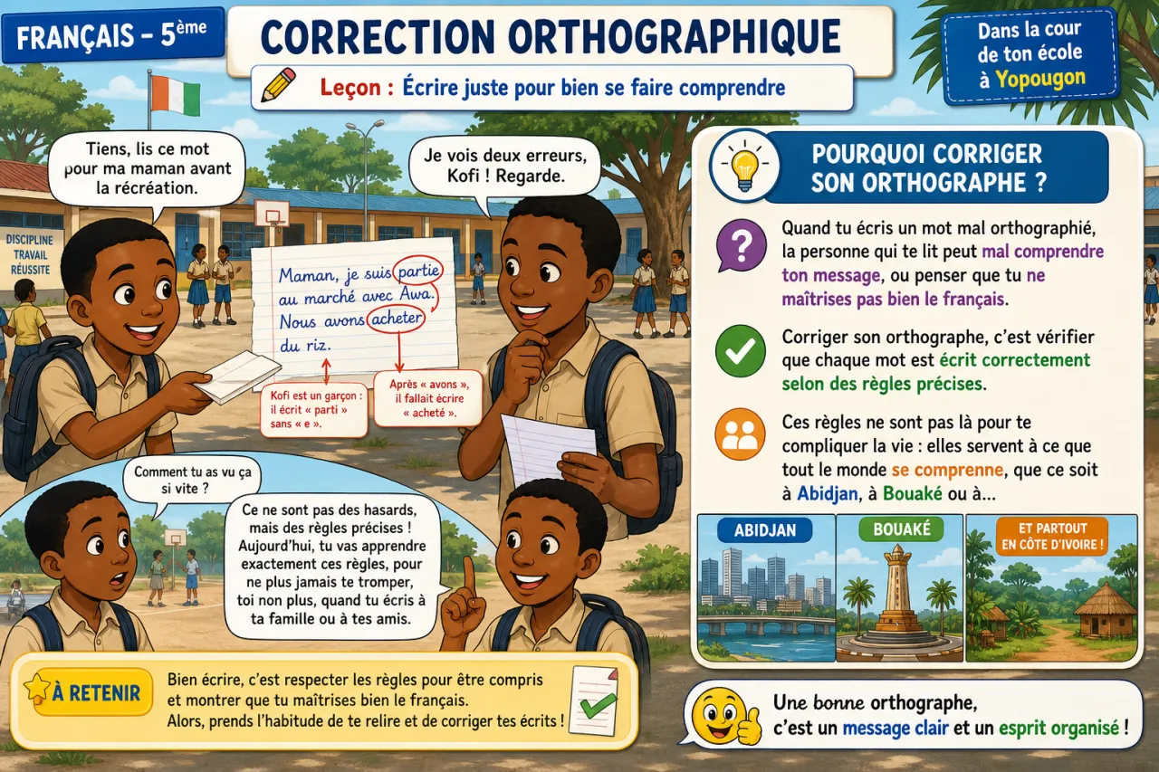 Correction orthographique — illustration