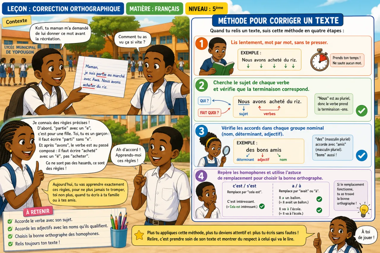 Correction orthographique — illustration