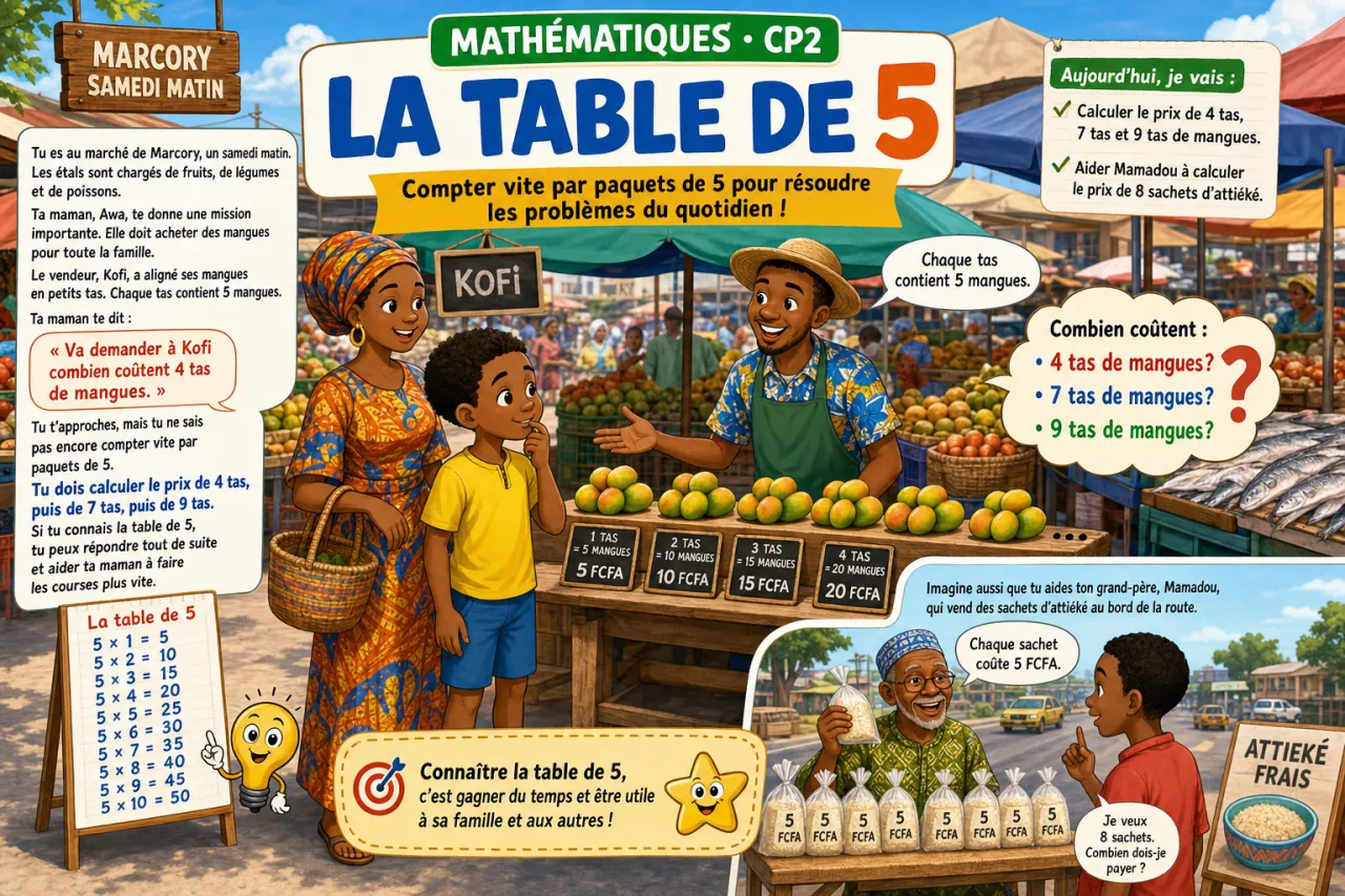 La table de 5