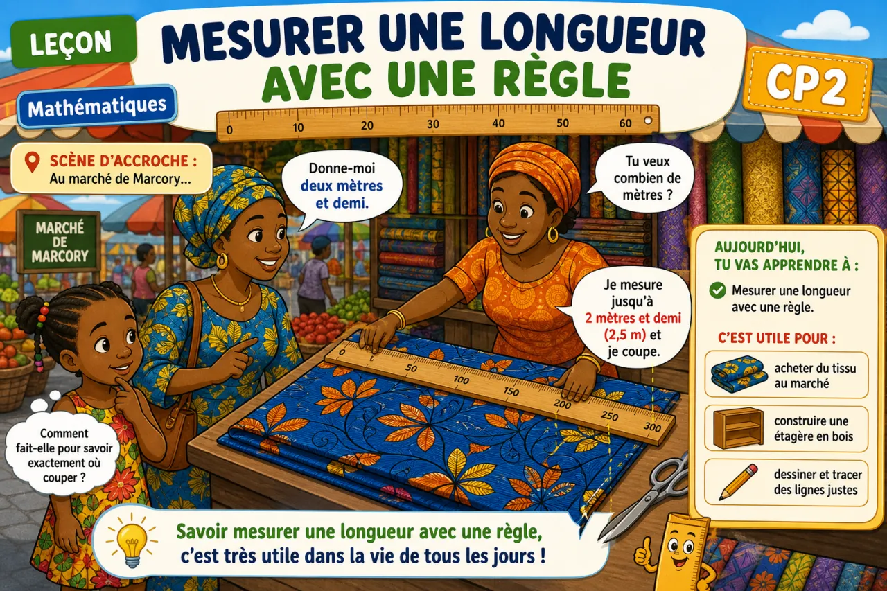 Mesurer une longueur avec une règle