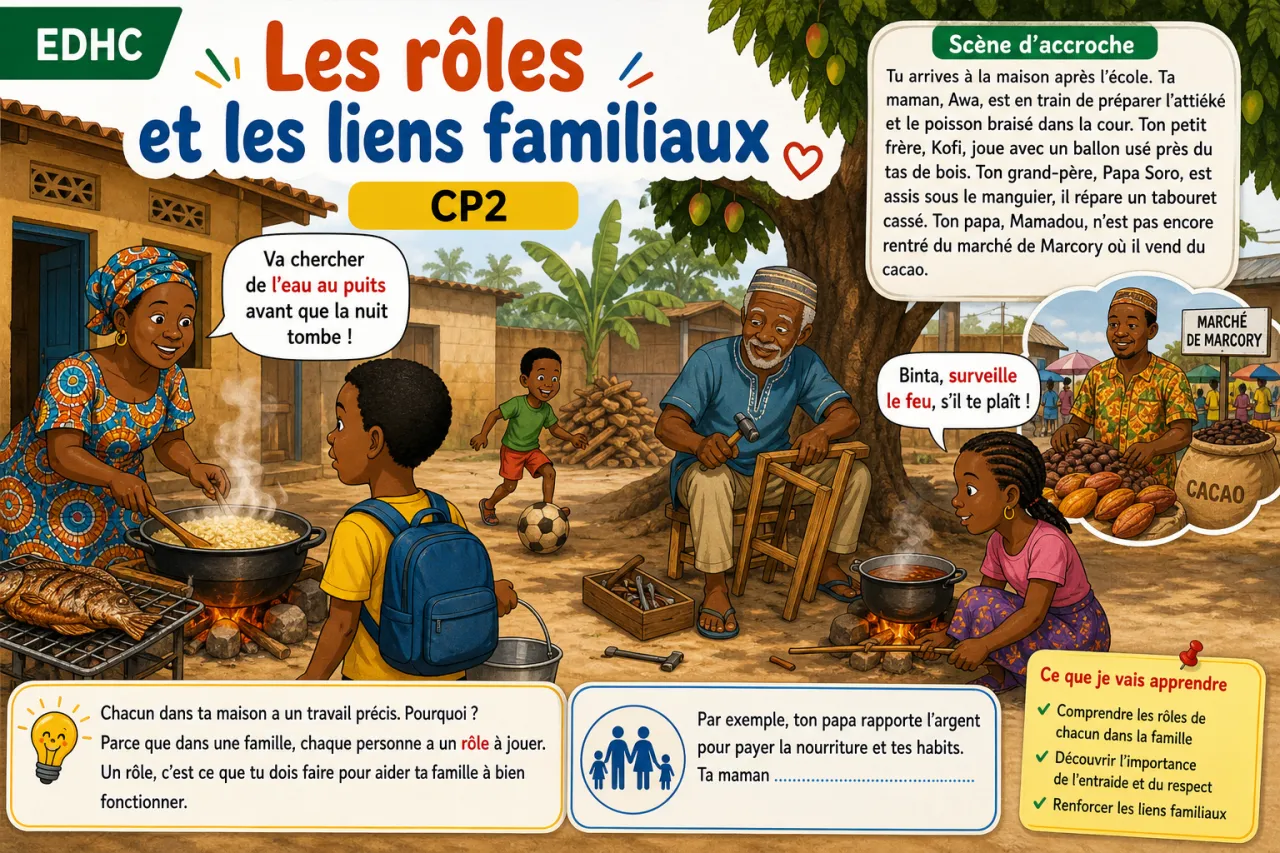 Les rôles et les liens familiaux