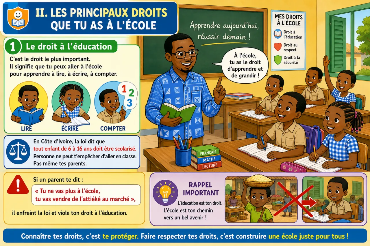 Mes droits à l'école — illustration