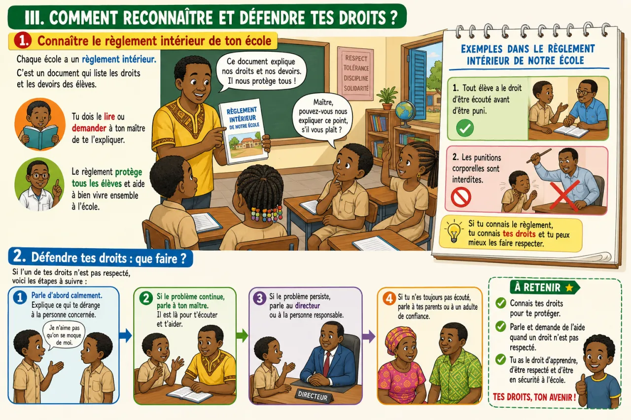 Mes droits à l'école — illustration
