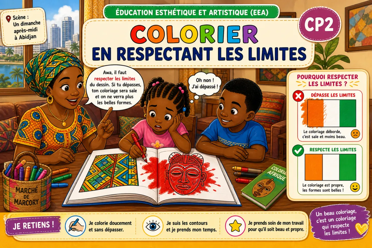 Colorier en respectant les limites