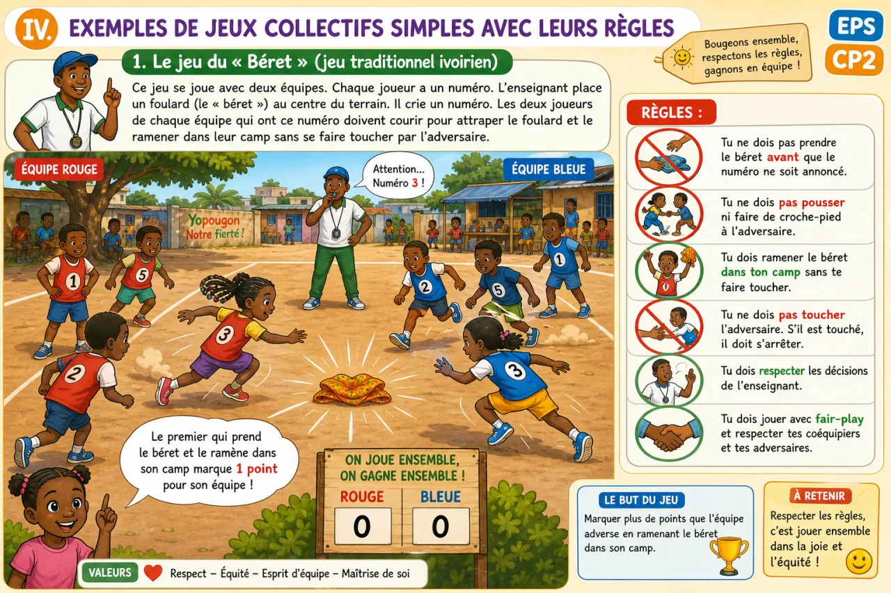 Comprendre les règles d'un jeu collectif — illustration