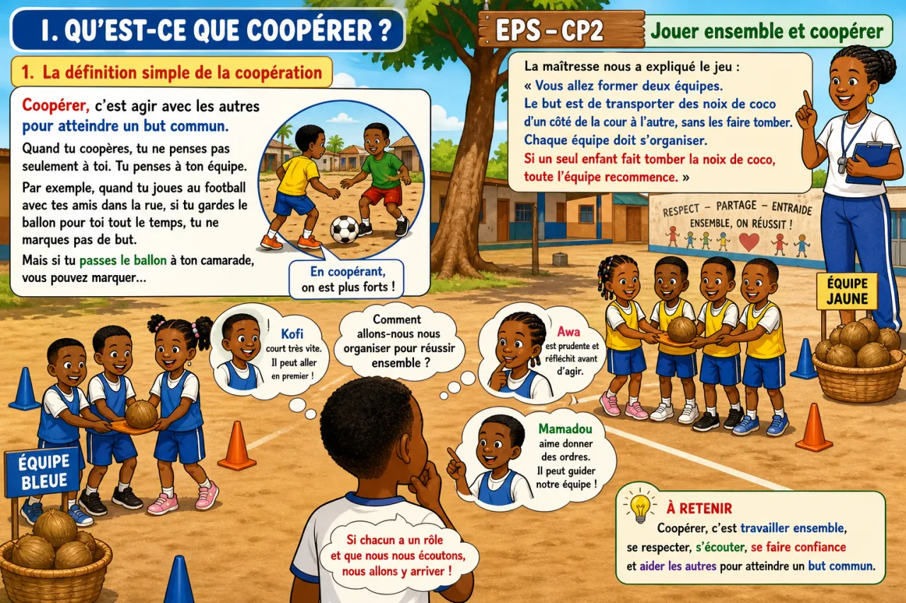 Jouer ensemble et coopérer — illustration