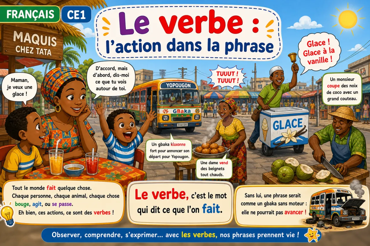 Le verbe : l'action dans la phrase