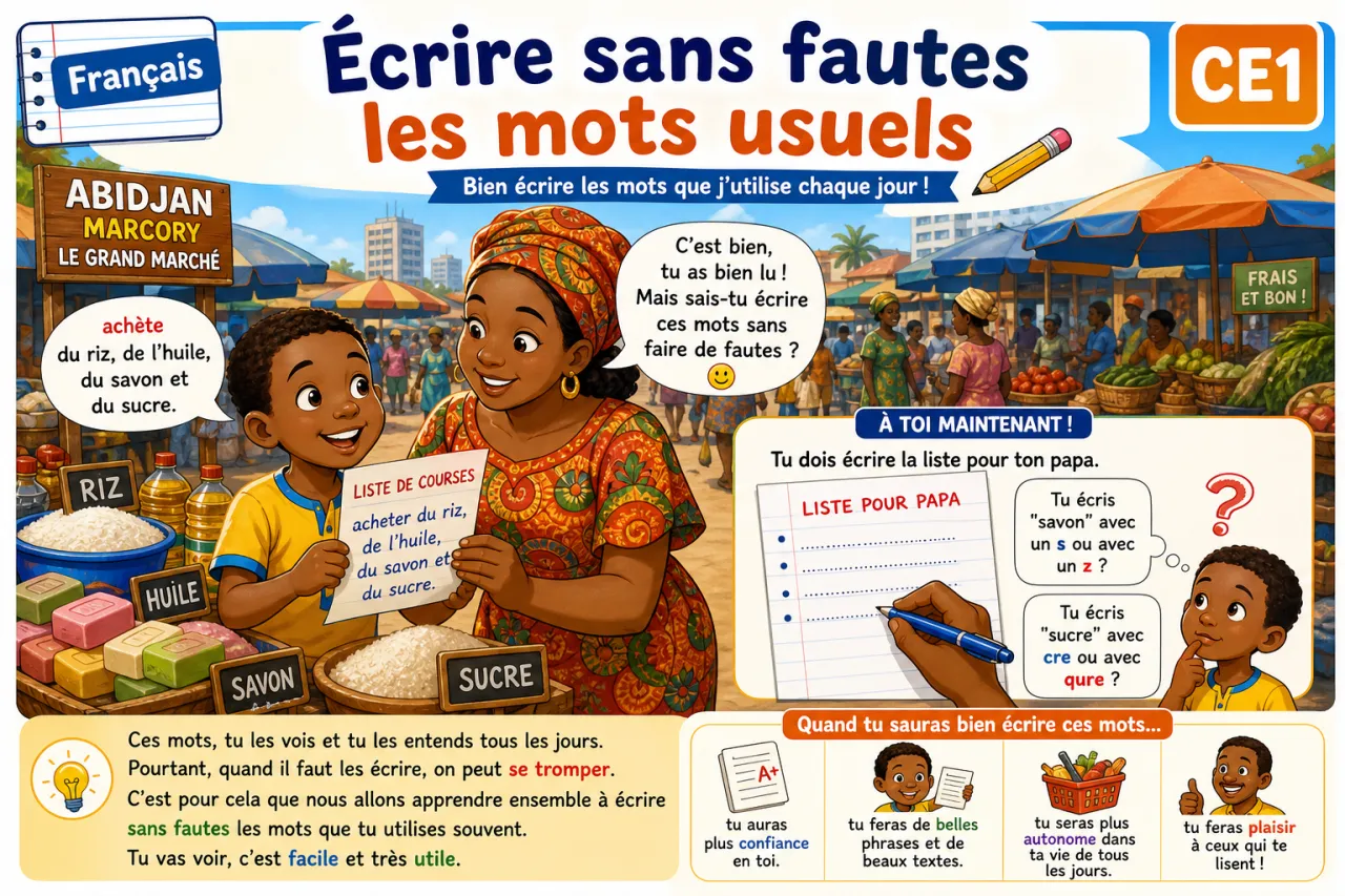 Écrire sans fautes les mots usuels