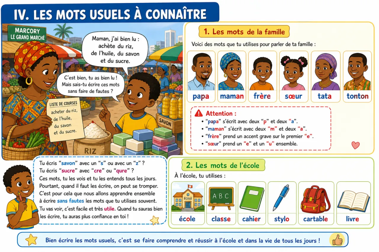 Écrire sans fautes les mots usuels — illustration