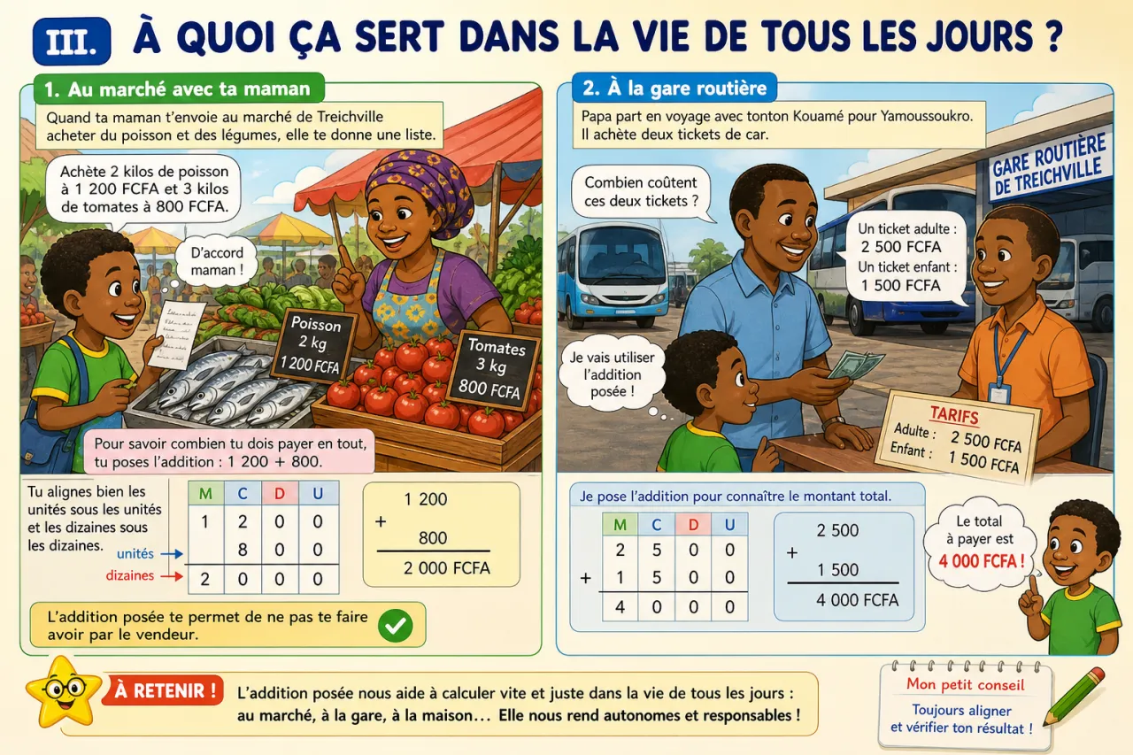 L'addition posée sans retenue — illustration