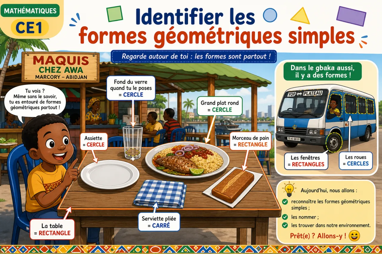 Identifier les formes géométriques simples