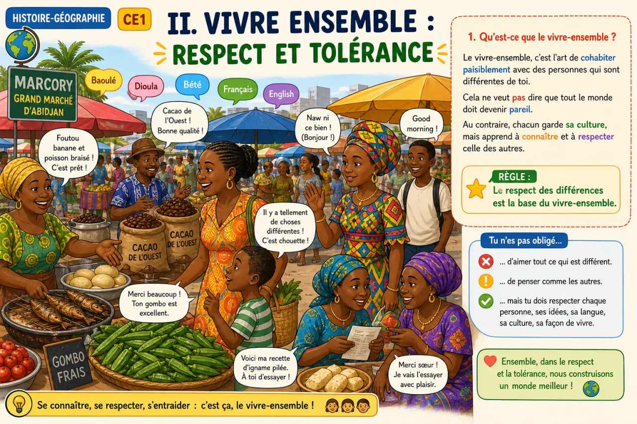 Vivre ensemble dans la diversité — illustration