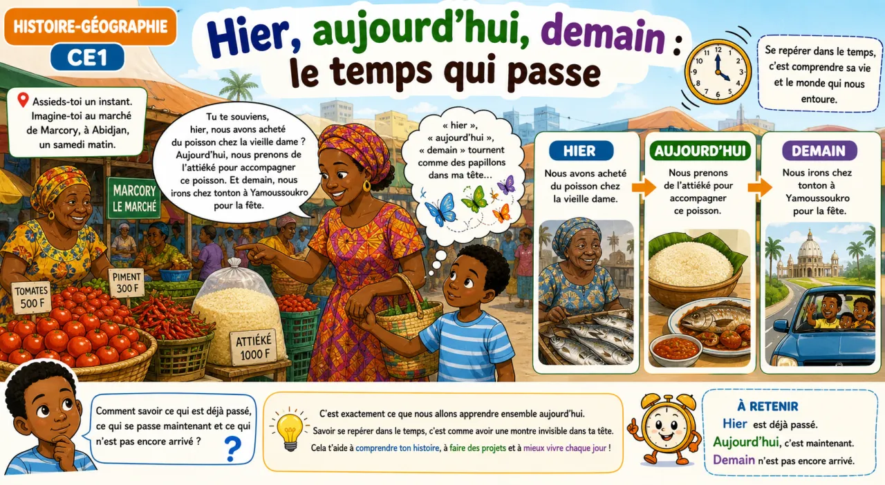 Hier, aujourd'hui, demain : le temps qui passe