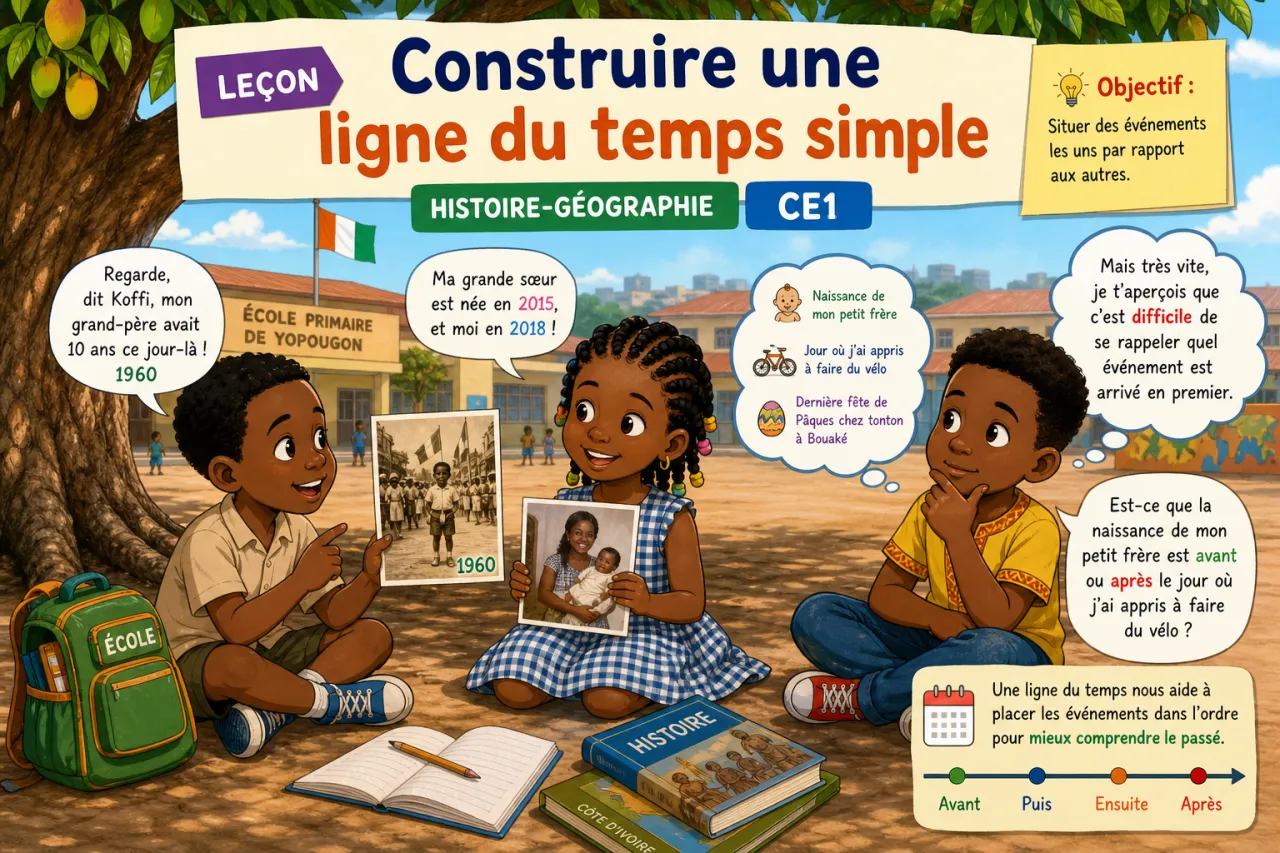 Construire une ligne du temps simple