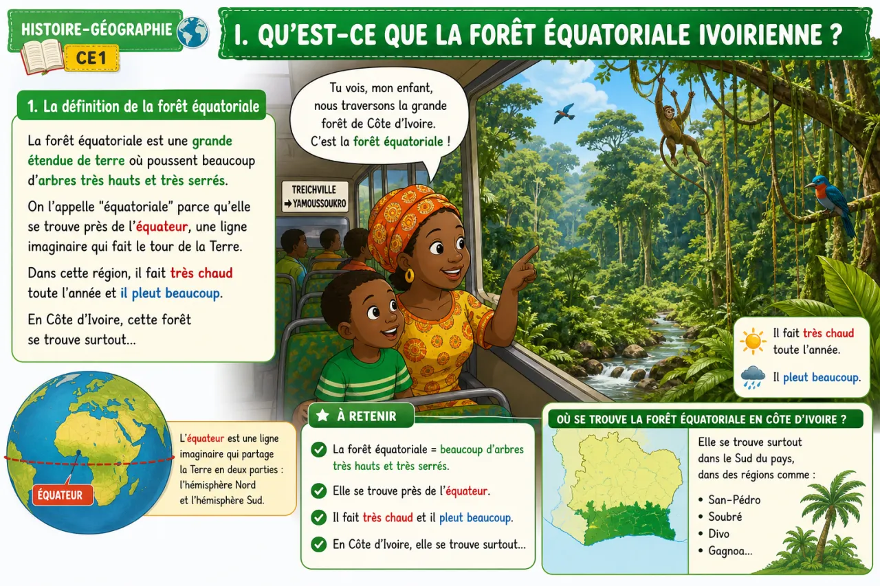 La forêt équatoriale ivoirienne — illustration