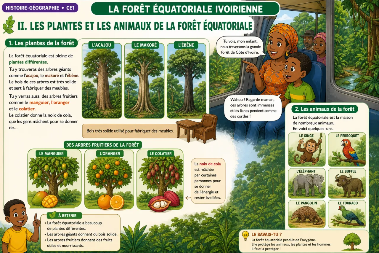 La forêt équatoriale ivoirienne — illustration