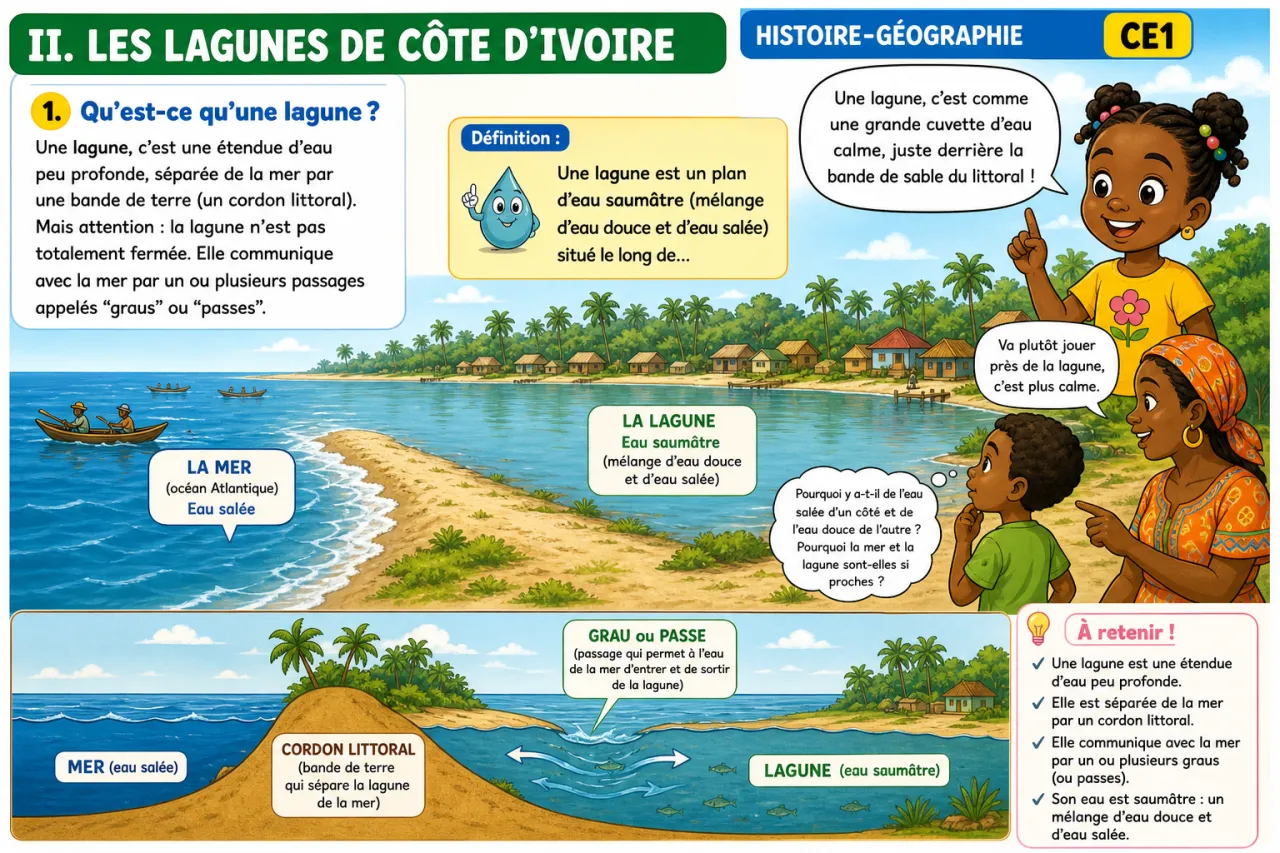 Le littoral et les lagunes de CI — illustration