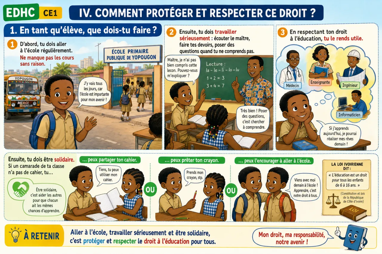 L'éducation : un droit pour tous — illustration