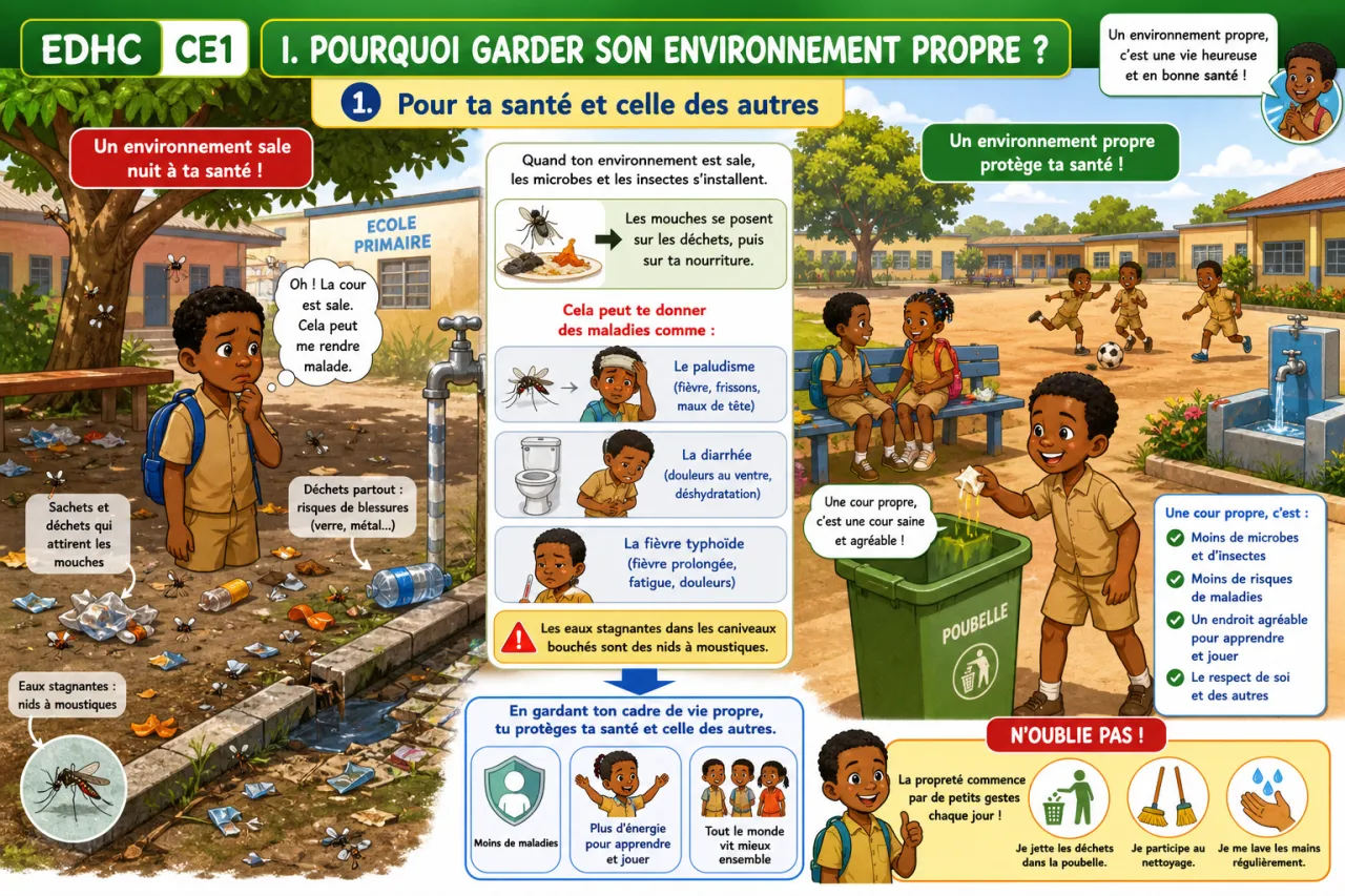Garder son environnement propre — illustration