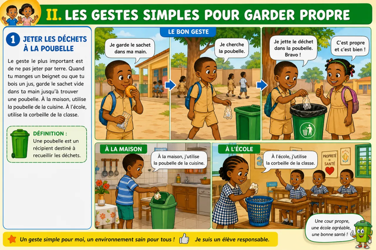 Garder son environnement propre — illustration
