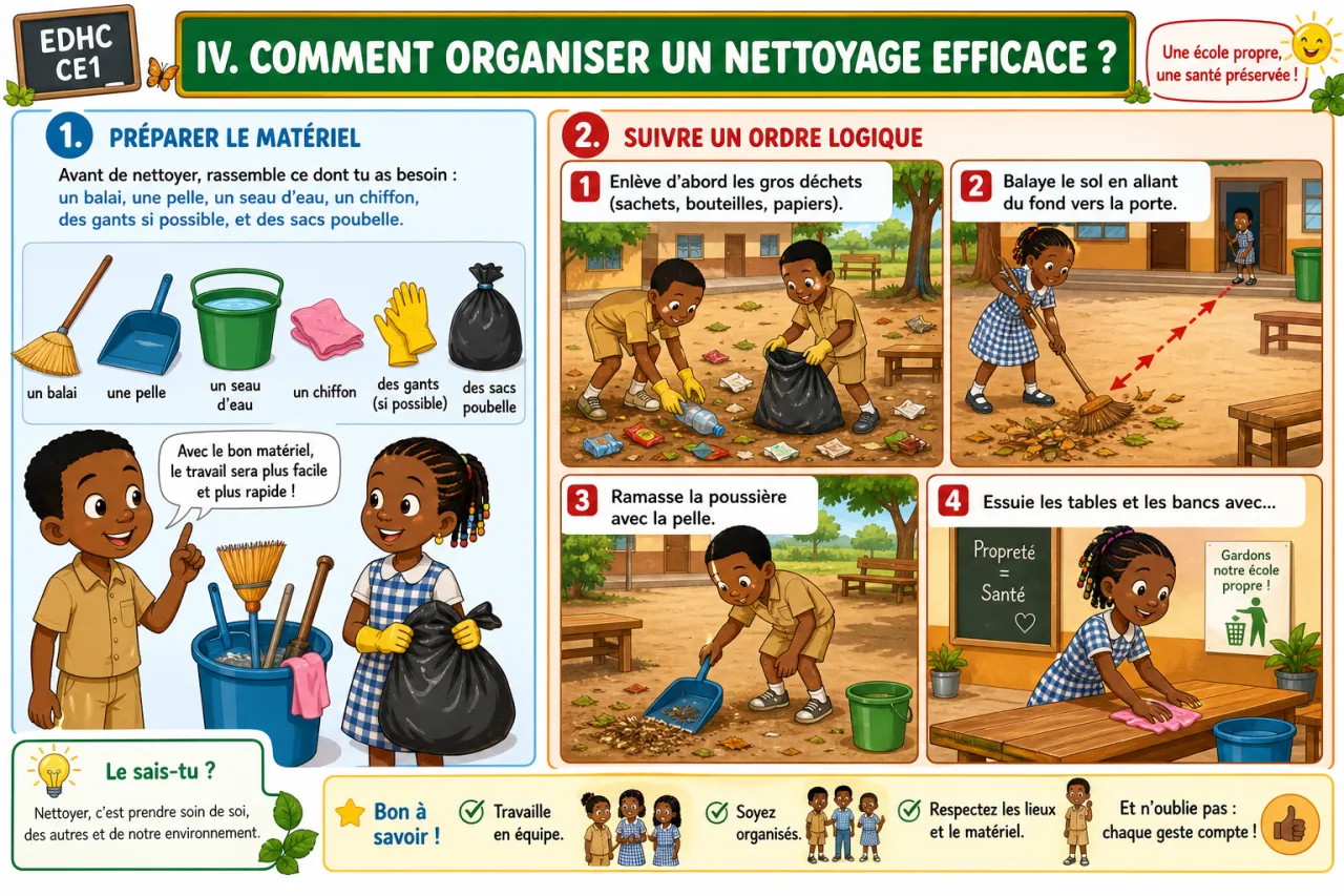 Garder son environnement propre — illustration