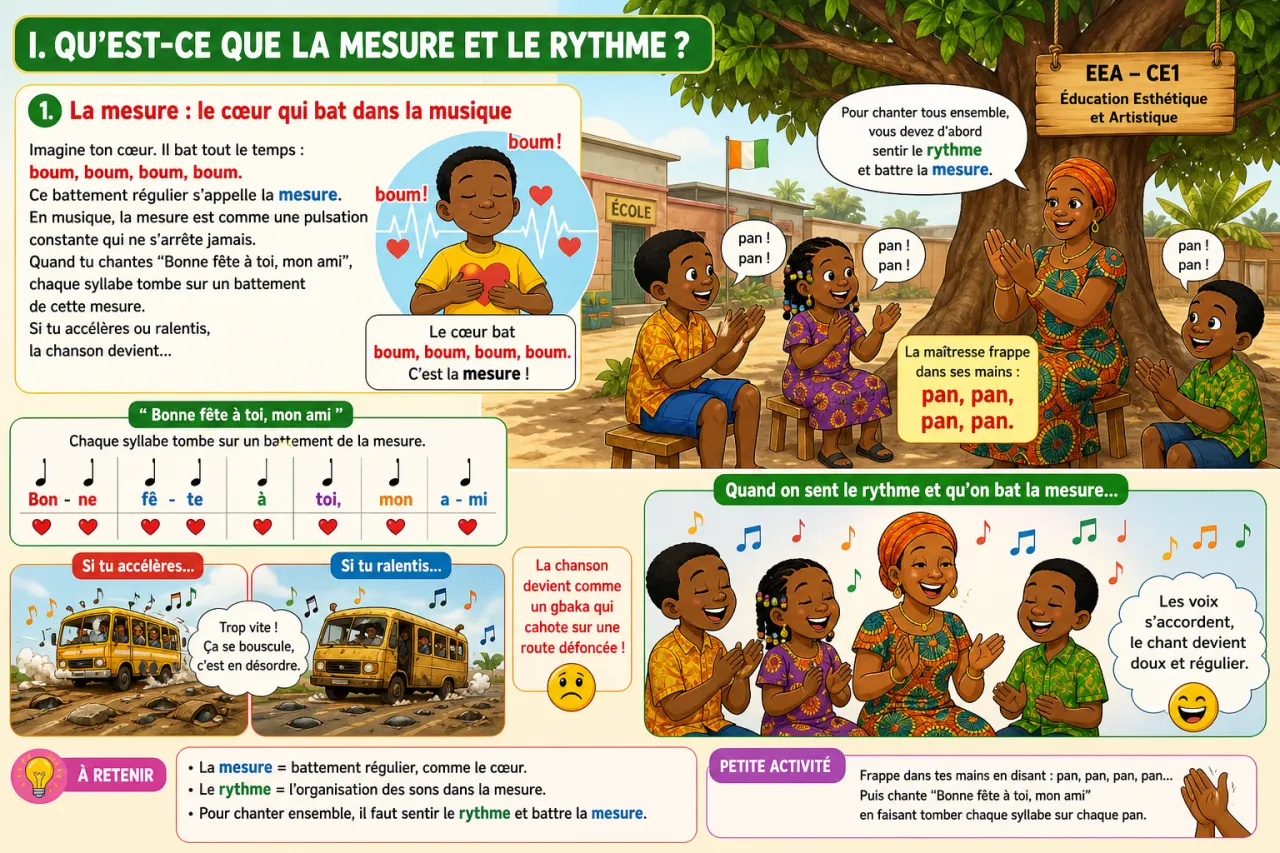 Battre la mesure et sentir le rythme — illustration