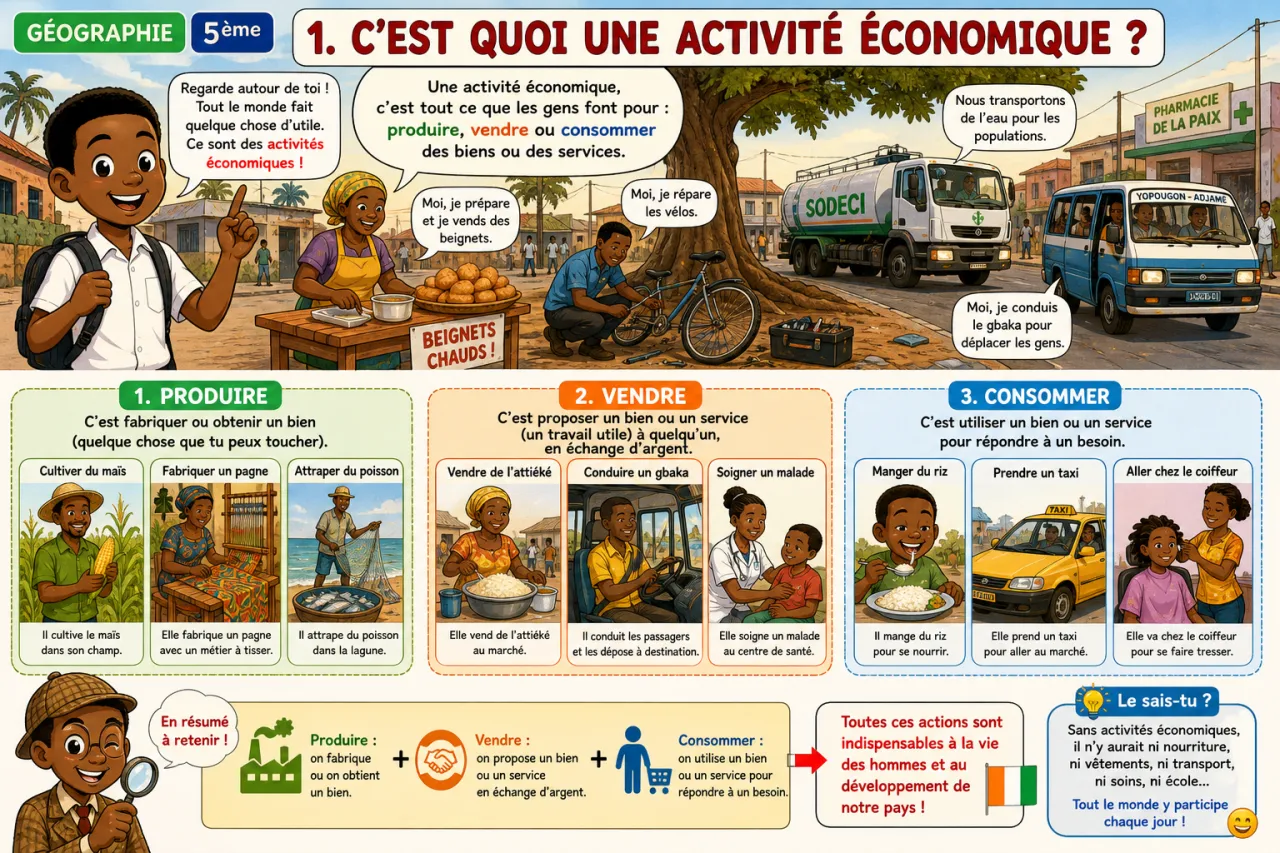 Les activités économiques — illustration