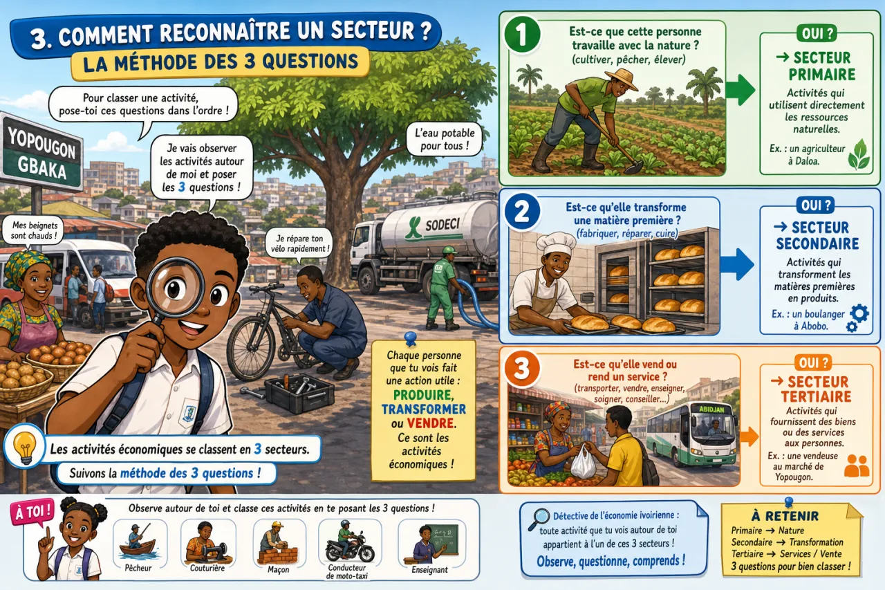Les activités économiques — illustration